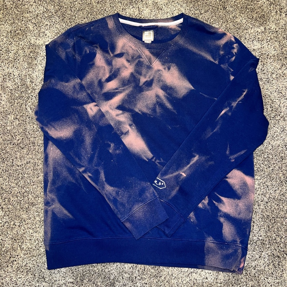 Reverse tie dye sweatshirt